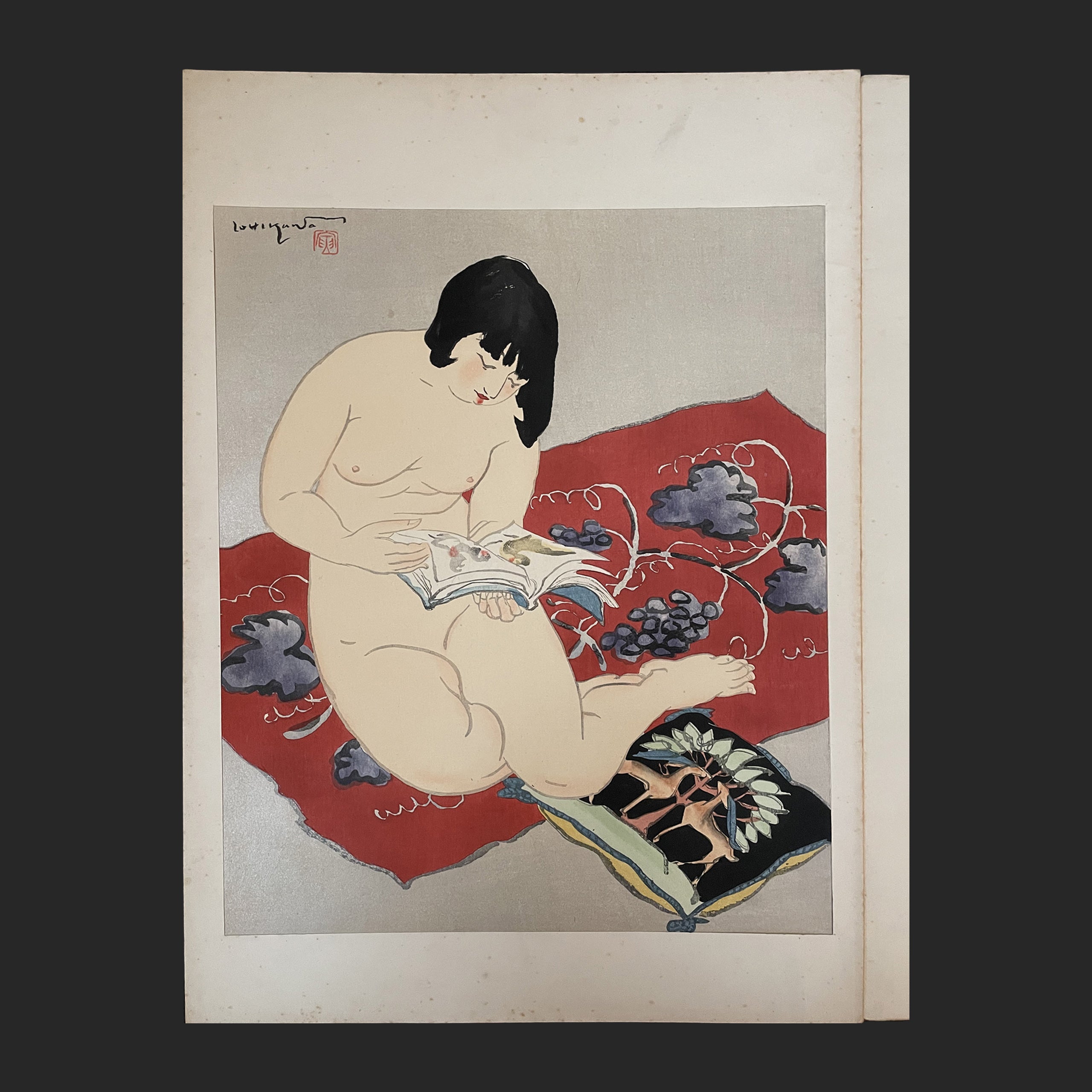 石川 寅治 ISHIKAWA Toraji 裸婦十種 読書 – 新版画通販専門店：新版画 